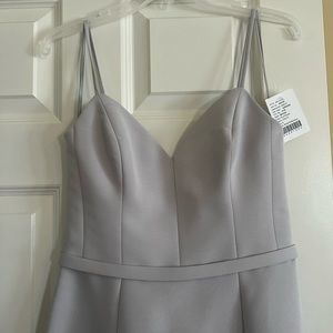 Amsale Platinum Faille Dress size 6 - brand new never worn / no alterations